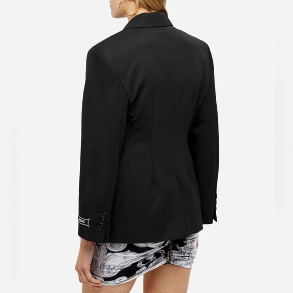 Versace 2024 Women's Oversized Virgin Wool Blazer Jacket in Black - Picture 5 of 13